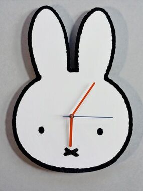 Miffy Figural Head Wall Clock Analog Battery Operated